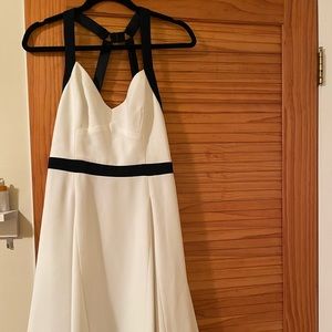 Trina Turk White/Navy Mini Dress